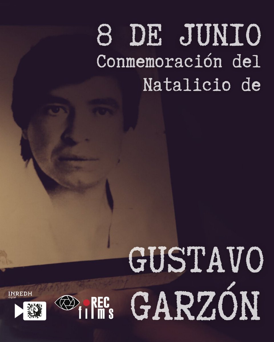 inredh1's tweet photo. 🎬 ¡Hoy conmemoramos el cumpleaños 66 de Gustavo Garzón Guzmán!
🎥El documental “Brutal como el rasgar de un fósforo” narra su vida, obra literaria y desaparición. Puedes ver el film de forma libre y gratuita en @retinalatina.
#DóndeEstáGustavo #DocumentalEcuador https://t.co/LwnmDGvNfm