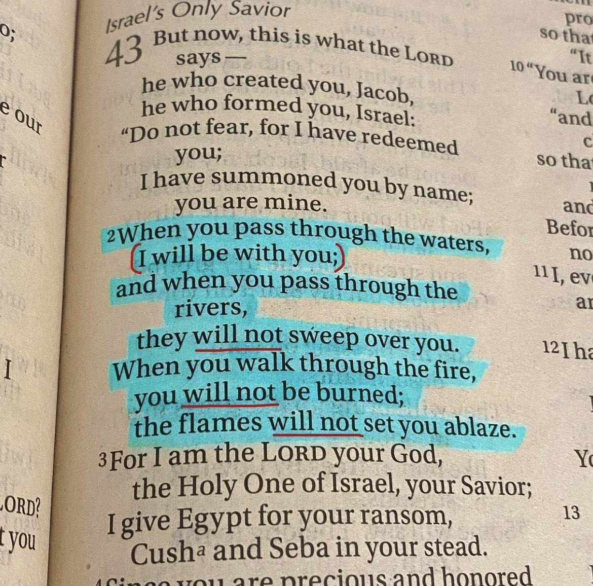 Isaiah 43:2 ♥️