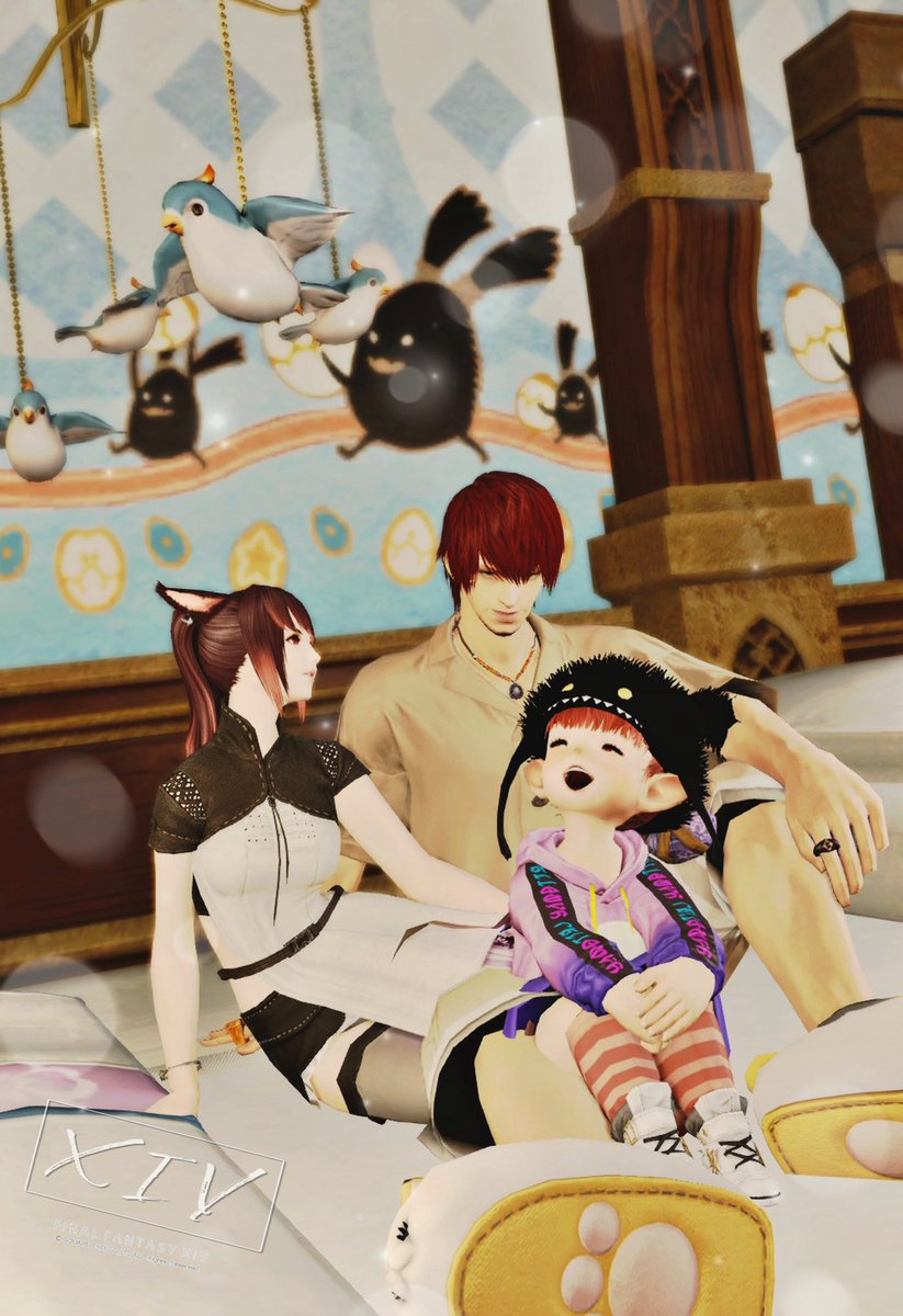 GemmyBetty's tweet photo. トモさん＆スズメさんとのグルポ会差分✨
仲良し親子の他にもママさんに連れられて登園する園児を撮らせてモロた👧🏻📛
「せんせぇ！！来たでー！！おはよー！」
 #FF14
 #メスララ

 #Studio_SSFox https://t.co/HMrc0uBZYk