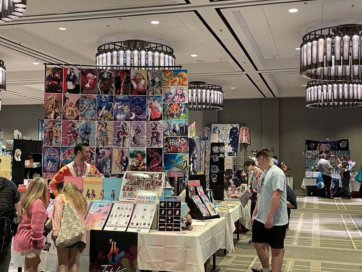 Come on in campers the merch is 🔥 and all available for you to bring home some unique pony items!! Open till 6pm today!! 

#wcpc24