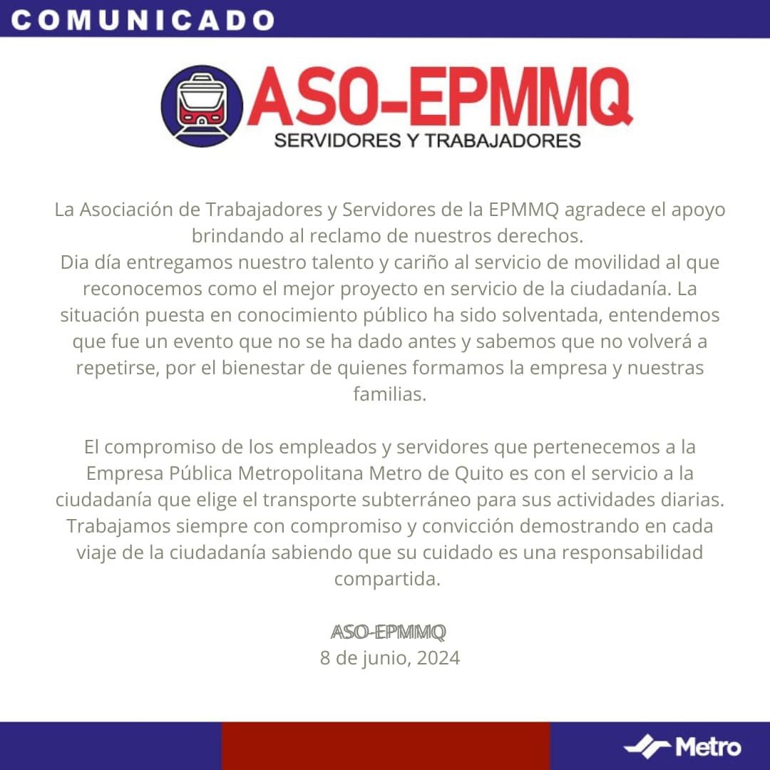 ASOEPMMQ's tweet photo. La ASO-EPMMQ comunica: https://t.co/hKblvYl0lb