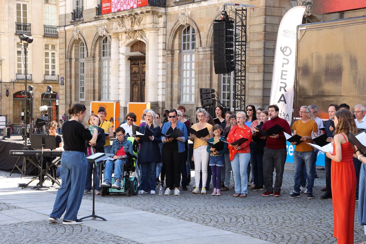Opéra de Rennes (@operaderennes) on Twitter photo Dernières répétitions pour la 6e promotion du Chœur ouvert de l'<a href="/OperadeRennes/">Opéra de Rennes</a>, à retrouver à 19h20 Place de la Mairie pour leur 1er concert. Une consécration pour ces 50 chanteur•se•s après leur participation aux ateliers dirigés par Eleonore Le Lamer !
#OpéraSurÉcrans Dernières répétitions pour la 6e promotion du Chœur ouvert de l'<a href="/OperadeRennes/">Opéra de Rennes</a>, à retrouver à 19h20 Place de la Mairie pour leur 1er concert. Une consécration pour ces 50 chanteur•se•s après leur participation aux ateliers dirigés par Eleonore Le Lamer !
#OpéraSurÉcrans