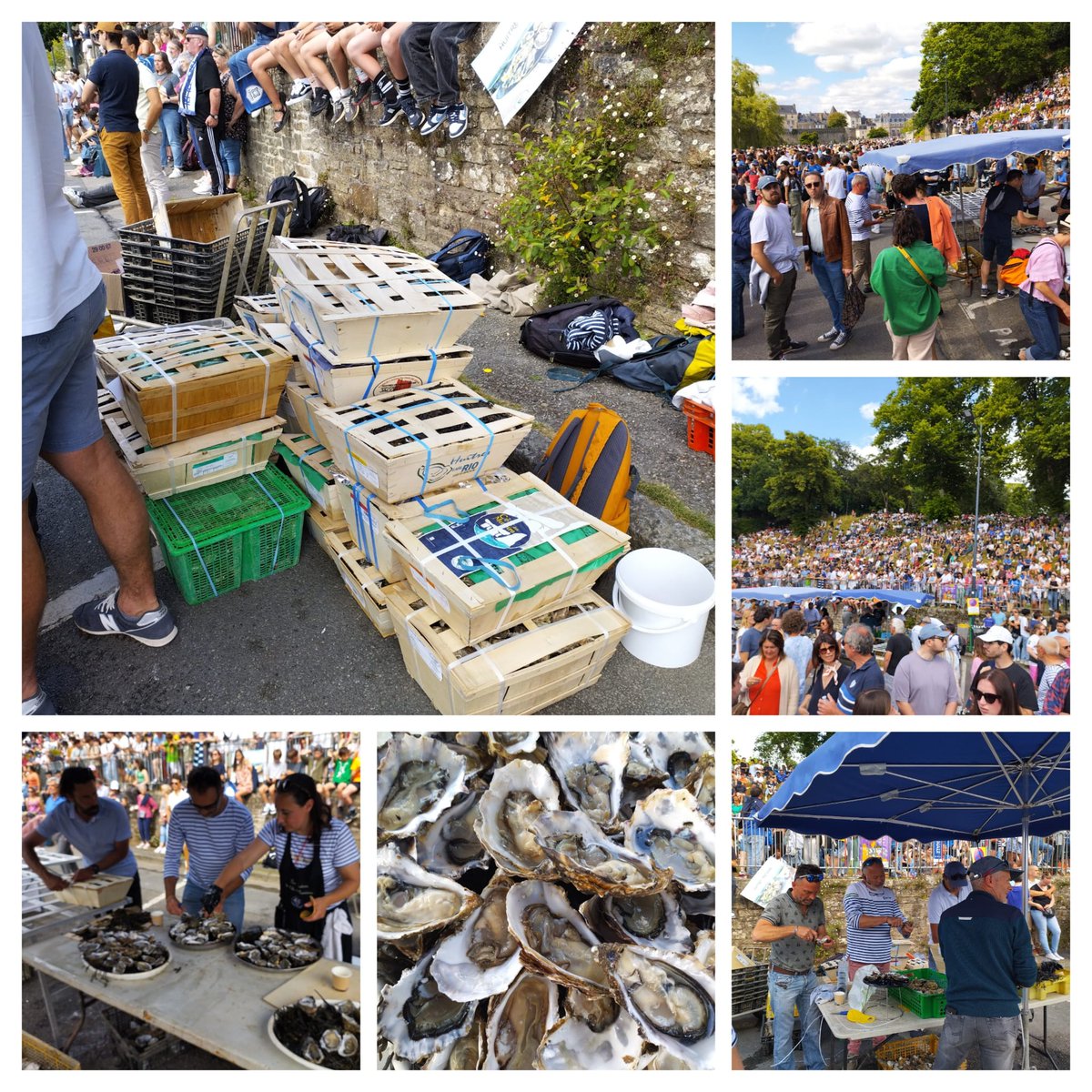 l_lebouille's tweet photo. Savourez l'huître. Dégustation offerte par #ostréiculteurs #Morbihan #Vannes pour la finale #ProD2 #Rugby. Chez les producteurs au marché en magasin, les #huitres sont partout alors n'hésitez plus -bon moment garanti! #MangezDesHuitres. @LEGALPhilippe4 @CNCFrance @RugbyClubVannes https://t.co/9EEolx7HeX