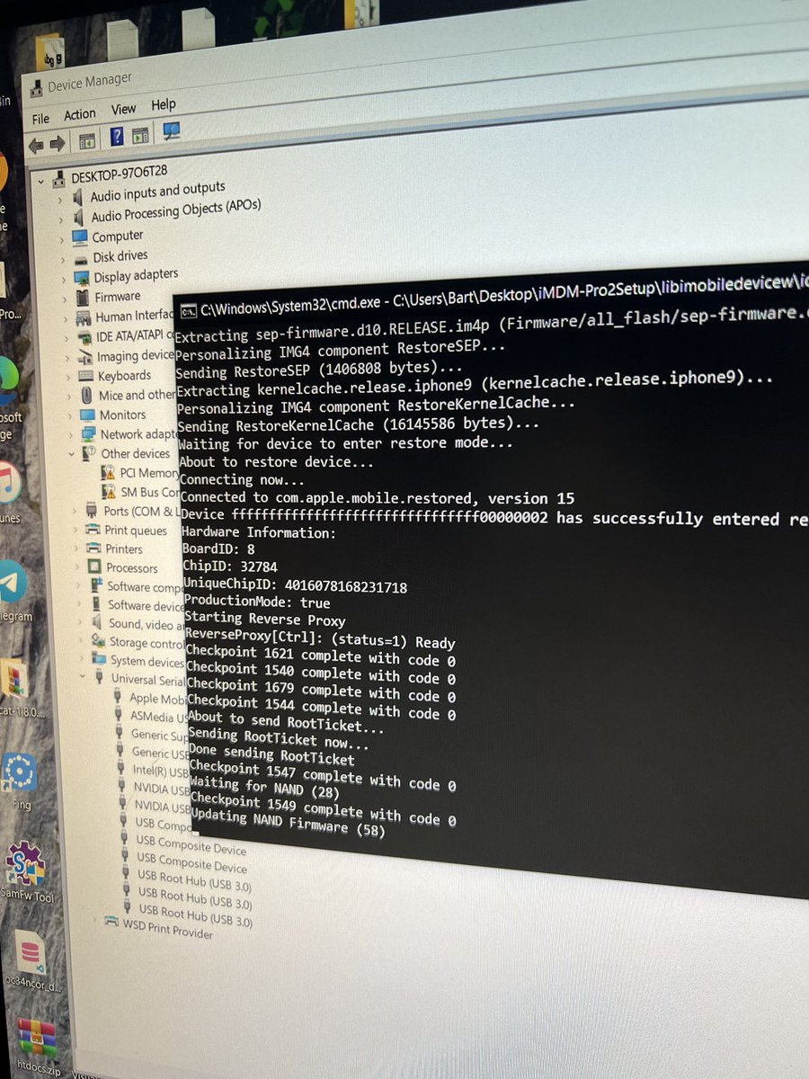 MrCreator1's tweet photo. Finally fixed my iTunes Apple mobile device drivers issue. IDoctor wiping works again. https://t.co/Fpb2BCBLS6