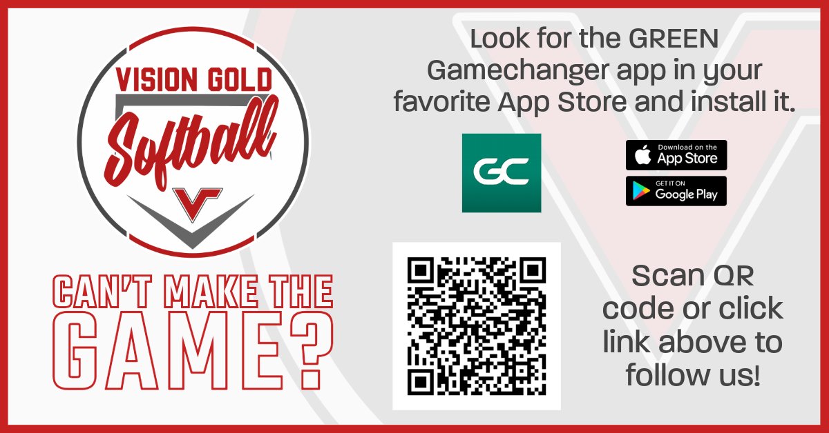 Vision Gold 2026 (@visiongold2026) on Twitter photo Can't make it to the game? No worries! ๐ฅ
Catch every play, score, and highlight live with the GameChanger app.
โจStay connected and never miss a moment! โจ
๐Catch us tonight at 6:30 and 8:15 ๐
#GameChanger #SportsFan
<a href="/TulsaElite/">Tulsa Elite Sports</a> <a href="/CodyBarham/">Cody J Barham</a> <a href="/FastpitchVision/">Vision Fastpitch</a> Can't make it to the game? No worries! ๐ฅ
Catch every play, score, and highlight live with the GameChanger app.
โจStay connected and never miss a moment! โจ
๐Catch us tonight at 6:30 and 8:15 ๐
#GameChanger #SportsFan
<a href="/TulsaElite/">Tulsa Elite Sports</a> <a href="/CodyBarham/">Cody J Barham</a> <a href="/FastpitchVision/">Vision Fastpitch</a>
