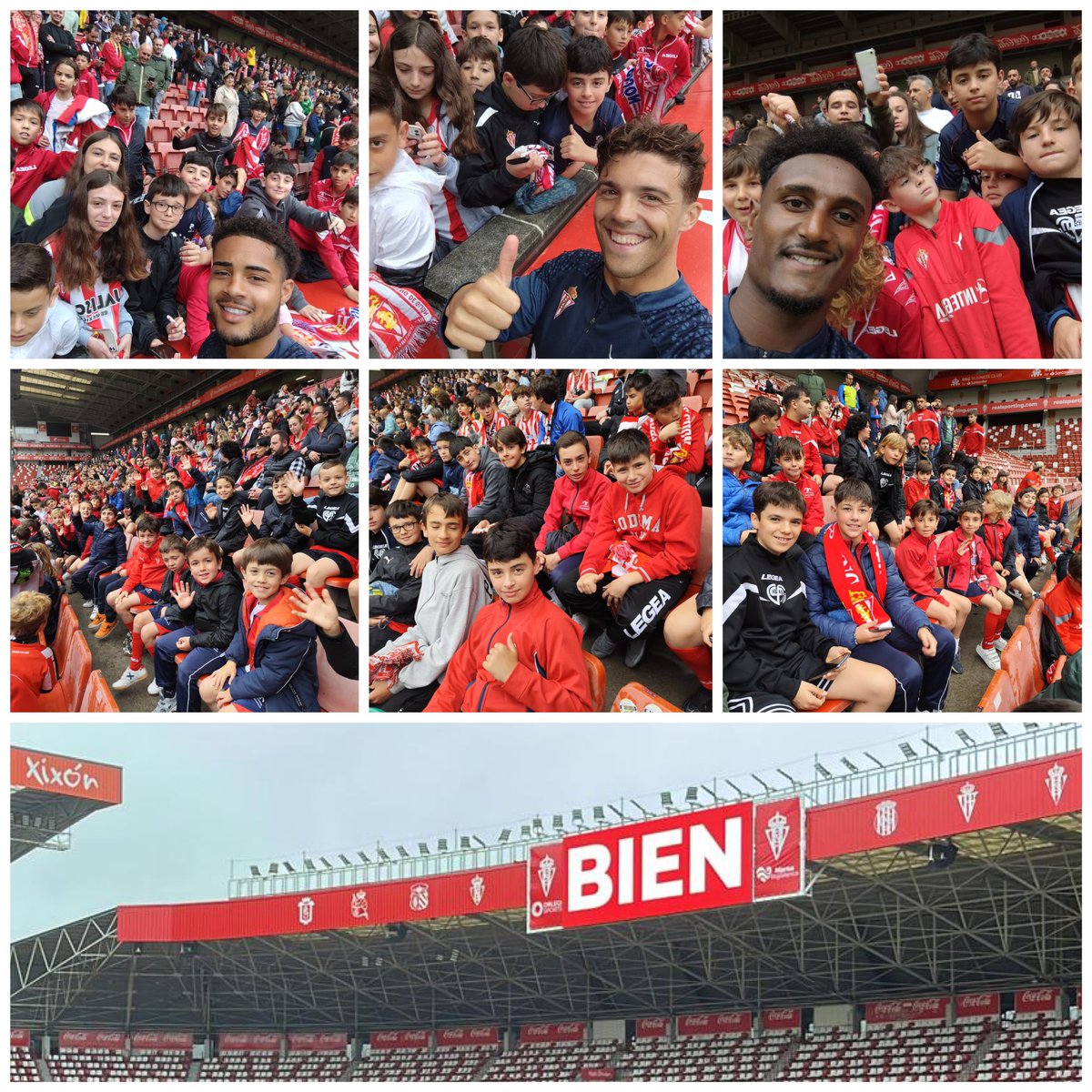 El #CODEMA ha estado con el <a href="/RealSporting/">Real Sporting</a> en el entrenamiento de esta mañana en El Molinón. Estamos con el equipo ❤️🤍 y mañana apoyaremos para darlo todo en el campo. Es el momento. Hay que volver a Primera <a href="/LaLiga/">LALIGA</a>. ¡Puxa Sporting! <a href="/cmfsantiago/">Claretianos Santiago</a> <a href="/MARamirezMedina/">Miguel Ángel Ramírez</a> <a href="/codemafutbol/">Codema Fútbol</a>