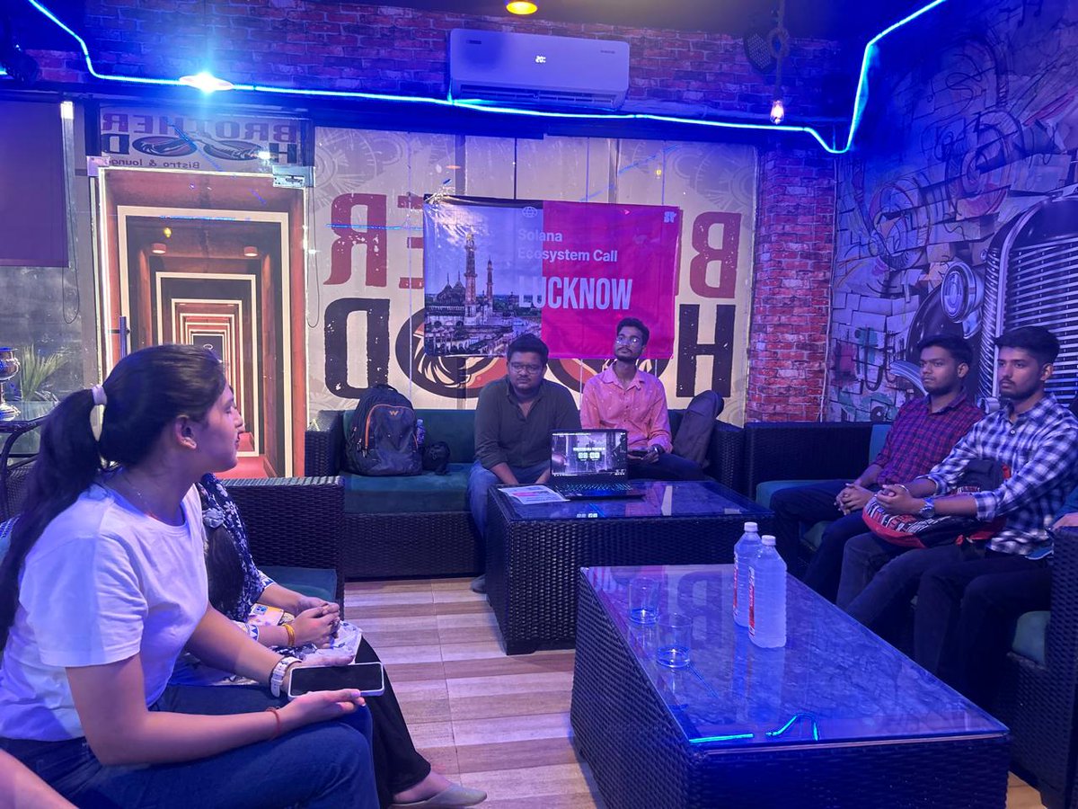 Shivakumarver17's tweet photo. Here's a pic from Solana Ecosystem Call IRL - Lucknow with @Mr_soul_pickr @Mr_soul_pickr @HasanalamAttar

@SuperteamDAO getting together in real life on @getriver_io 
Meeting fellow members and seniors was a valuable and interactive experience... https://t.co/a2gzqTqisX