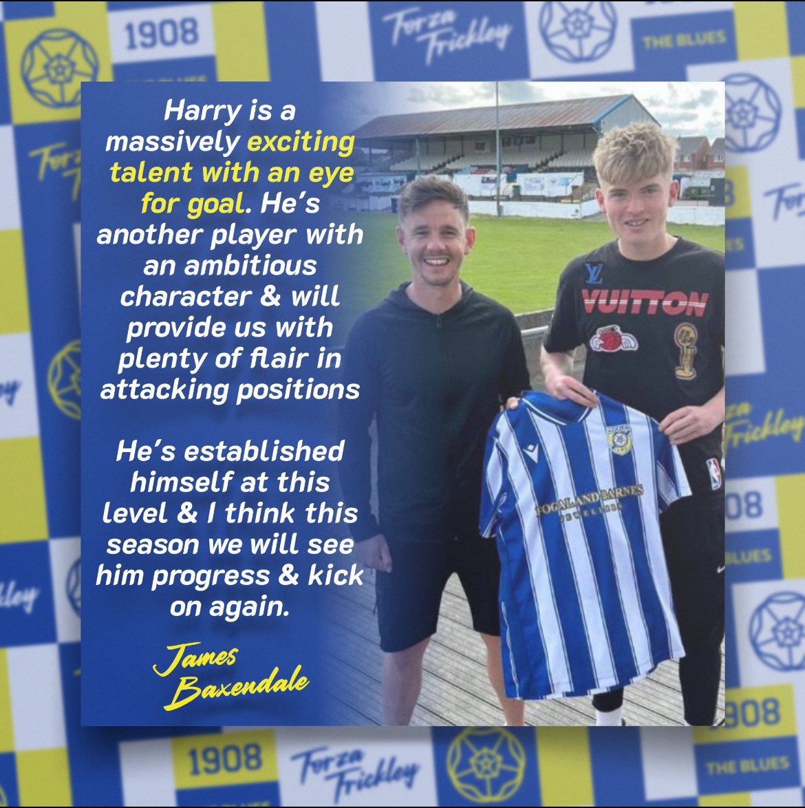 ✅ Recruitment News ✅

We’re delighted to announce the signing of wide attacker Harry Spooner

Harry is another exciting prospect who we can’t wait to see in a Frickley Shirt

Welcome to Frickley Harry!!

frickleyathletic.co.uk/recruitment-ne…

🔵⚪️🔵

#forzafrickley