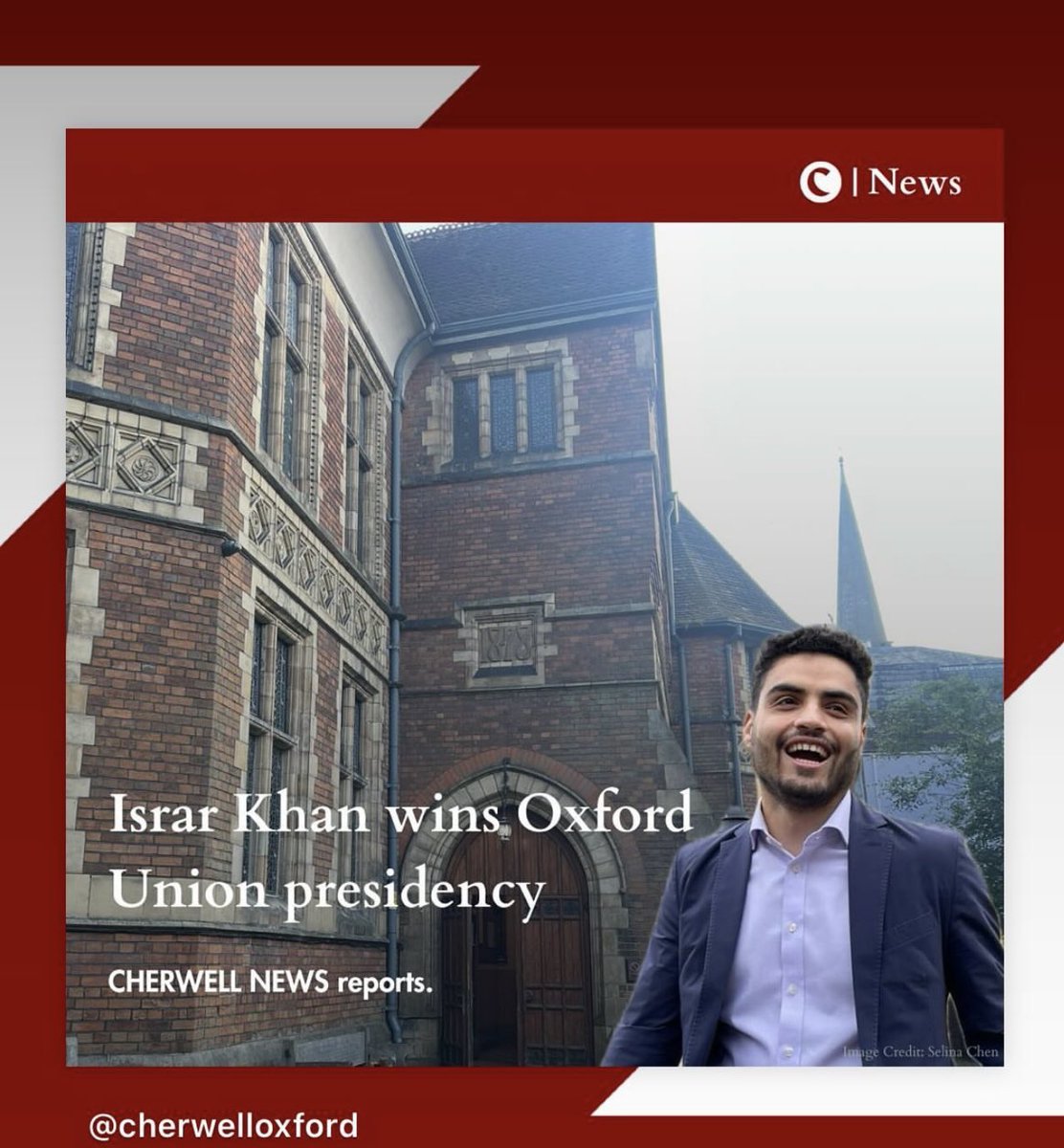IkIsrar's tweet image. Coming from a remote village on Pak- Afghan border in Balochistan, this is beyond what I ever imagined. I am incredibly grateful to the members of the Oxford Union for their trust in electing me as President, and to my team for believing in me. 
cherwell.org