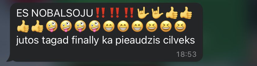 gribētu redzēt šādu entuziasmu no vismaz 70% pilsoņu