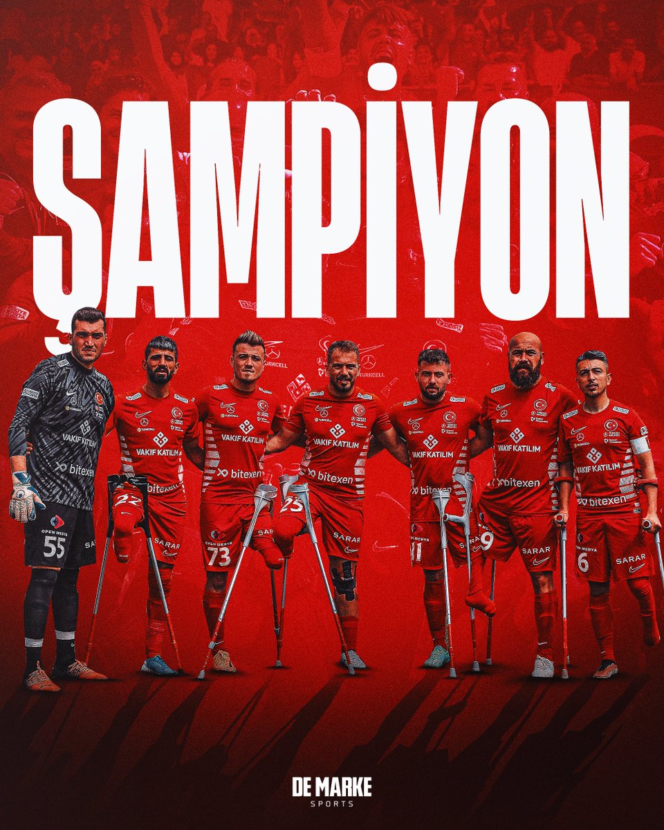 AMPUTE FUTBOL MİLLİ TAKIMIMIZ, ÜST ÜSTE 3. KEZ AVRUPA ŞAMPİYONU!