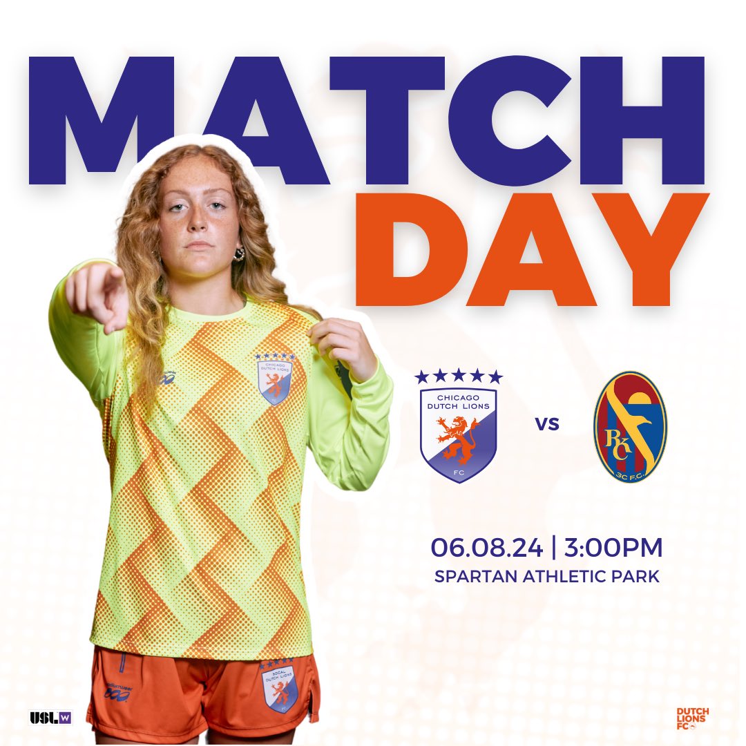 chicagodlfc's tweet photo. Our @USLWLeague women play an early afternoon match TODAY 🦁

Go Lions!

📍Spartan Athletic Park
⏱️ 3:00 PM
🆚 @rkcthirdcoast https://t.co/jbTTg4ptN9
