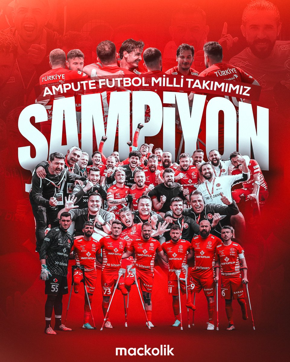 mackolik's tweet photo. 🇹🇷🏆 Ampute Milli Takımımız, üst üste üçüncü kez Avrupa şampiyonu! https://t.co/1SMxlnCXfR