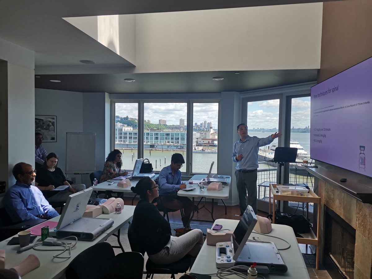 TheDocFrancois's tweet photo. #nysora pediatric regional anesthesia pain management conference today! Attendees from 5 countries- US GERMANY INDIA MEXICO SERBIA.  It is like the World Cup. https://t.co/eyjY3tn99v