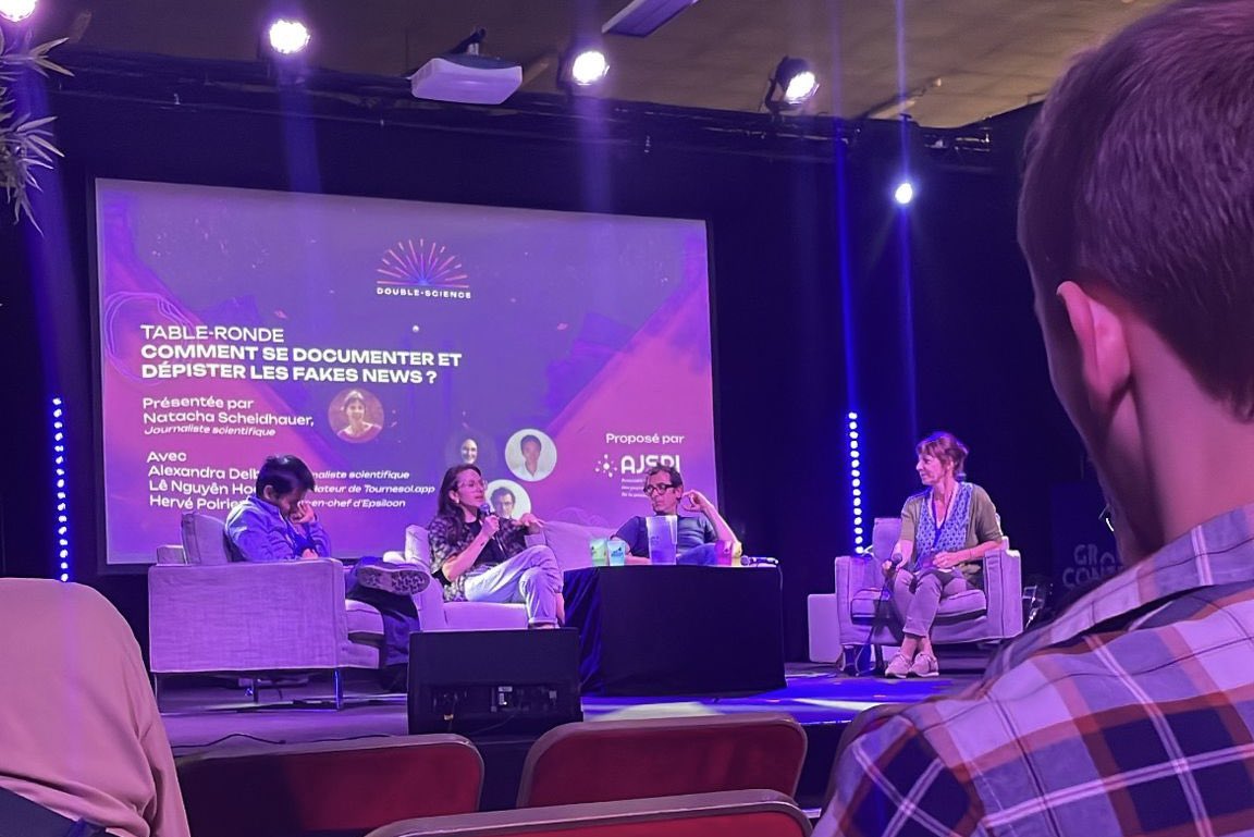 This was Natacha S untill the 20th of january (@thiswasenkidu) on Twitter photo Mille mercis aux invités de la table ronde que j'animais au nom de l'@AJSPI dans le cadre du partenariat avec le festival <a href="/double_science_/">Festival Double•Science (fermé)</a> .
Très intéressantes interventions de <a href="/AlexandraDelbot/">Alexandra Delbot</a> , @HervéPoirier et <a href="/le_science4all/">Lê Nguyên Hoang bsky.app/profile/science4all.org</a> sur la communication de la science. Mille mercis aux invités de la table ronde que j'animais au nom de l'@AJSPI dans le cadre du partenariat avec le festival <a href="/double_science_/">Festival Double•Science (fermé)</a> .
Très intéressantes interventions de <a href="/AlexandraDelbot/">Alexandra Delbot</a> , @HervéPoirier et <a href="/le_science4all/">Lê Nguyên Hoang bsky.app/profile/science4all.org</a> sur la communication de la science.