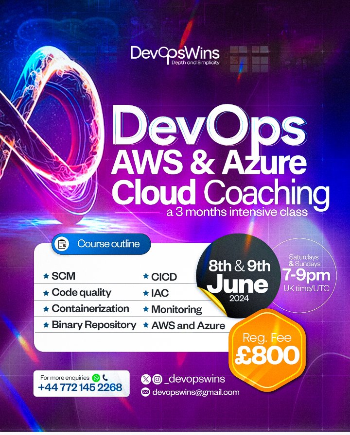 _devopswins's tweet image. It is finally here!
DevOps AWS and Azure Cloud Coaching 🔥🔥🔥

Have you set your alarms?
Hope you are very ready.

We don&apos;t go back on our words.
Check out our special offers and see that we got you covered 😊

See you by 7pm UKtime...

#devops 
#Dday
#CloudCoaching 
#AWS
#Azure