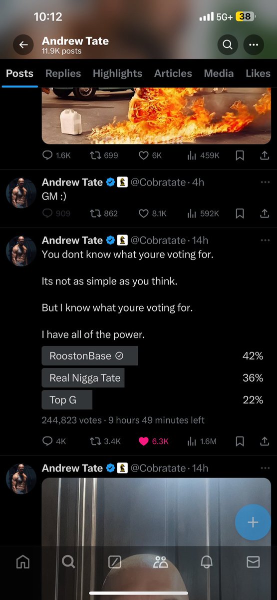 ColdSpider13's tweet photo. @TheCryptoLark Andrew Tate is pumping $Roost on base better wake up people!! https://t.co/7d6DBDFimU