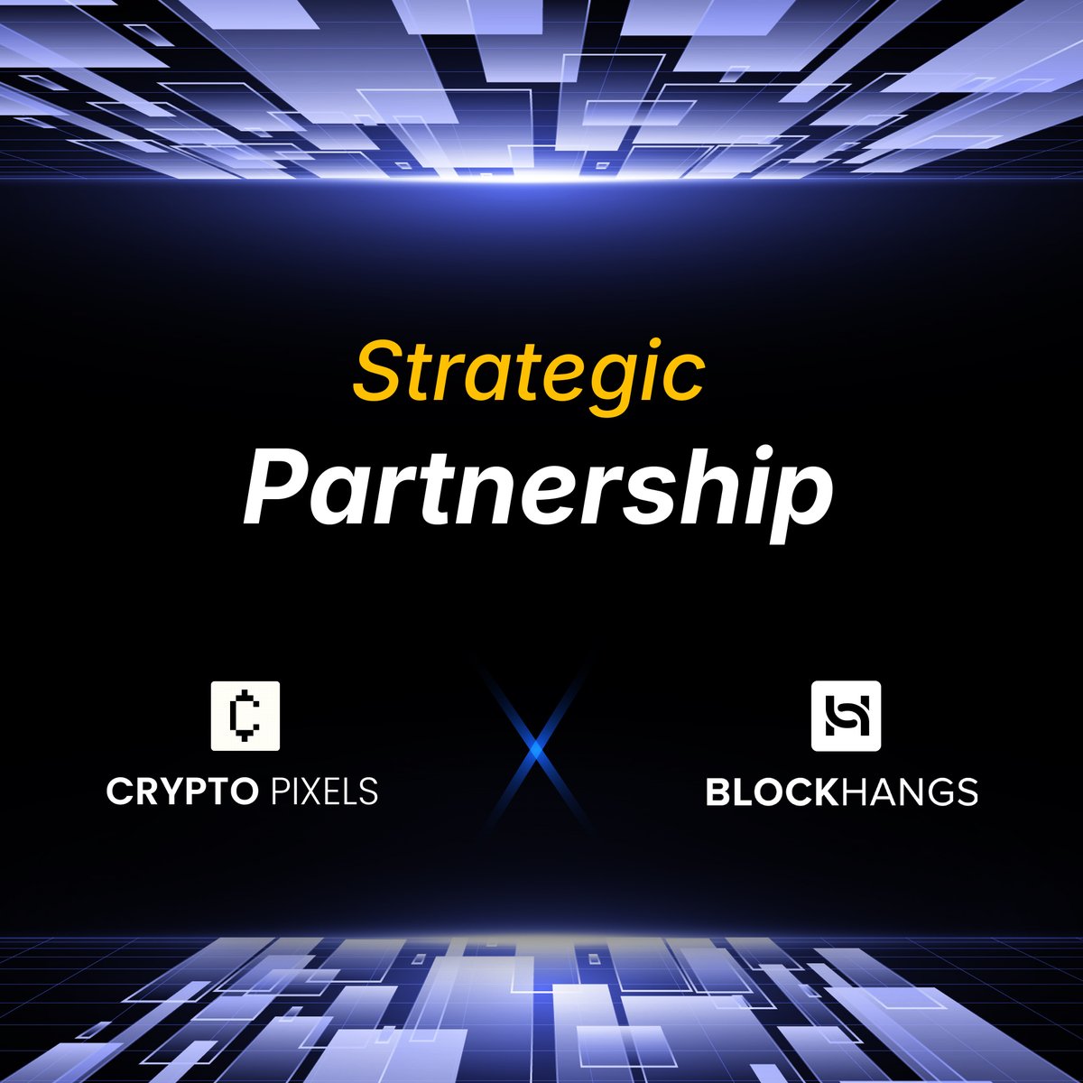 blockhangs's tweet photo. 🚀 We are thrilled to announce our strategic partnership with the industry's most unique and amazing crypto project, @thecryptopixels 

At @blockhangs , we always aim to collaborate with projects that have a real and valuable revenue model, and @thecryptopixels  is a perfect fit.

Dive into the future of digital art and innovation with us! 

🔗 Learn more: https://t.co/Rrk3ZDcCEi