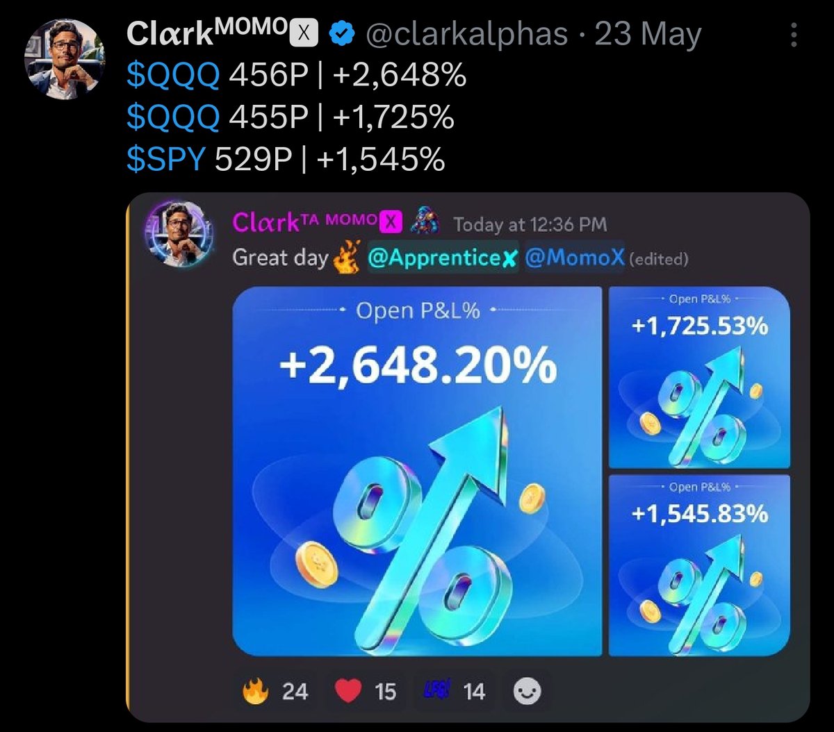 Clαrkᵐᵒᵐᵒ⨳ tweet media