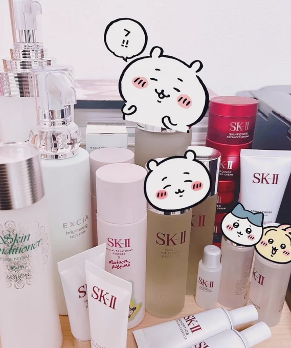 スキンケア好きすぎてコフレとかサンプルで貰ったのがどんどん溜まっていく
そしてスキンケア好きの割にアルビオンとSK-II以外ほぼ使わない☺️ 