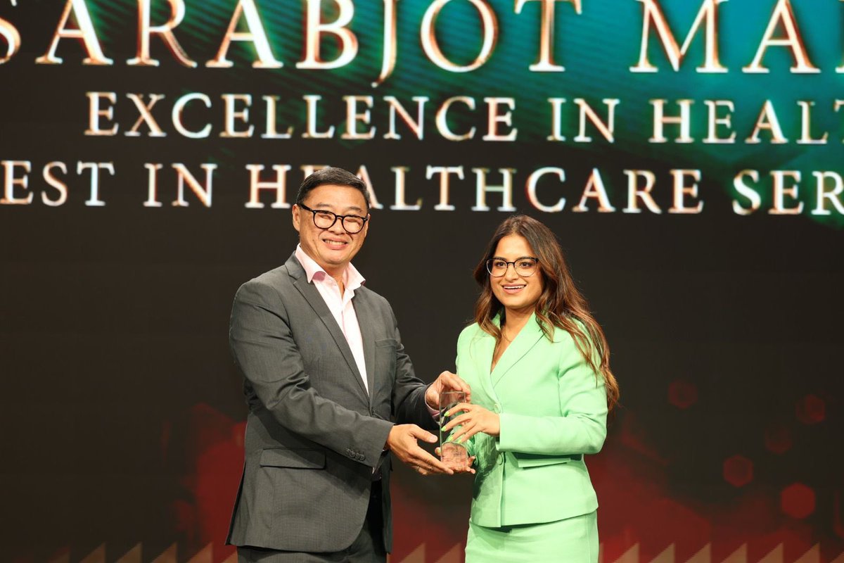 gulfnewsplus's tweet photo. Sarabjot Malhi wins Excellence in Health - Best in Healthcare Services award
https://t.co/9jhcHvTAyn
#ExcellenceAwards2024#GulfNews #BeingShe https://t.co/cIU1yAQVni