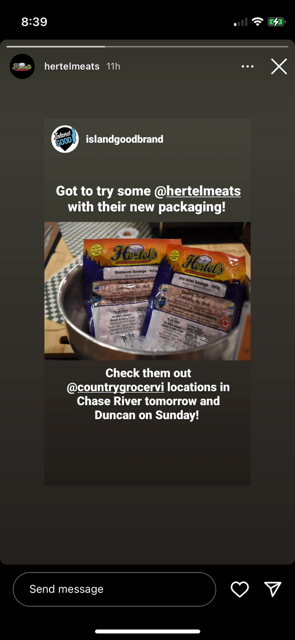 TheCeliacScene's tweet photo. 🌭 Special Treat! #HertelMeats @islandgoodbrand Tastings @CountryGrocer
🌭 Saturday - Chase River🌭 Sunday - Duncan
🌭 Port Alberni Pioneers! SEE https://t.co/1TkKYKaaaz
#glutenfree #preservativefree #lactosefree #noaddedmsg #countrygrocer #islandgood #vancouverisland https://t.co/2eRHjeISrU