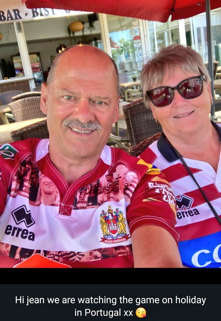 Jeans_Gems's tweet photo. First TRY ever ๐ for Captain #LiamFarrell in a #ChallengeCupFinal The smile says it all ๐๐My Cousin Kevin - a lifelong #WiganWarriors Fan like myself,watched the game in #Portugal with his lovely wife, Carol๐ป @WiganWarriorsRL @St_John_Fisher @SteveMilner1960 @goldfinches12 https://t.co/kVyN9dF61o