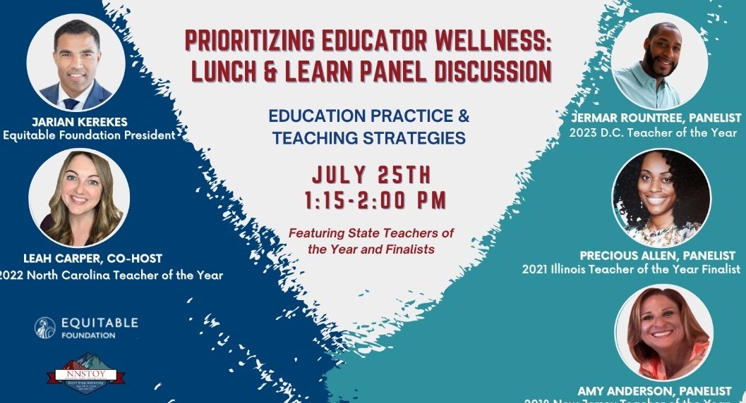 As an educator what are you doing to prioritize your wellness. So excited to be a guest panelist with my girl <a href="/Leah_Carper/">Leah Carper</a> as the co- host. I know Precious, Amy and I will do our very best to provide you with helpful strategies and insightful discussion... Check us out! <a href="/NNSTOY/">NNSTOY</a>