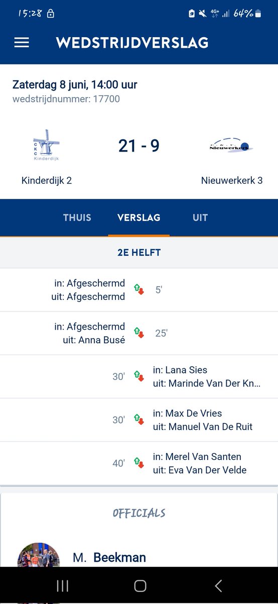 Laatste wedstrijd van het reguliere seizoen afgerond💪 niet heel spannend wel lekker weer.
Op naar volgende week...Halve Finale D jeugd in Nieuwerkerk💪💪 beloning voor het harde werken😊

#knkv #korfbal  #hobby