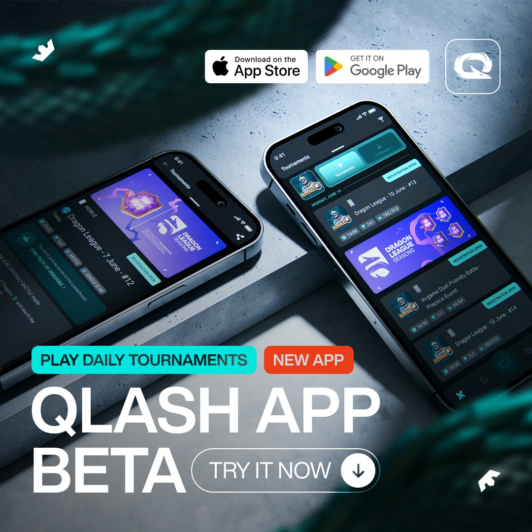 QLASH_App's tweet photo. Hello Dragons 🐉

📢 The time has come 📢
We have finally released the first OPEN BETA version of the new QLASH App! 

⚡ If you want to be the first to try the upcoming NEW FEATURES, or if you want to help us improve the platform, you can follow the EASY steps available here:

➡️ https://t.co/fF5uRIz3uE ⚡

We appreciate your support as always!

#ReadyToQLASH