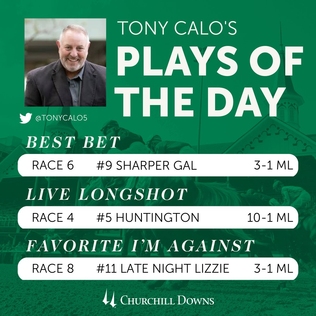 Plays of the Day from <a href="/JoeyDaKRacing/">Joe Kristufek</a>, @Kaitlinefree, <a href="/TrustYourLuck/">Kevin Kilroy</a>, &amp; <a href="/TonyCalo5/">Tony Calo</a>! 🏇

Bet with Twinspires! 💰 
👉 bit.ly/3J6Smye