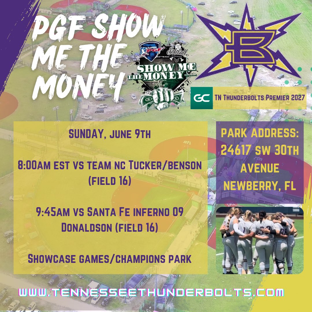 ‼️Showcase games tomorrow‼️at Champions Park! Unfortunately this weekend our bracket play ended earlier than it should have, and we struggled hitting the ball. Time to put in work this week to get better and play to our full potential! Let’s go Bolts! #boltsboom #bepremier