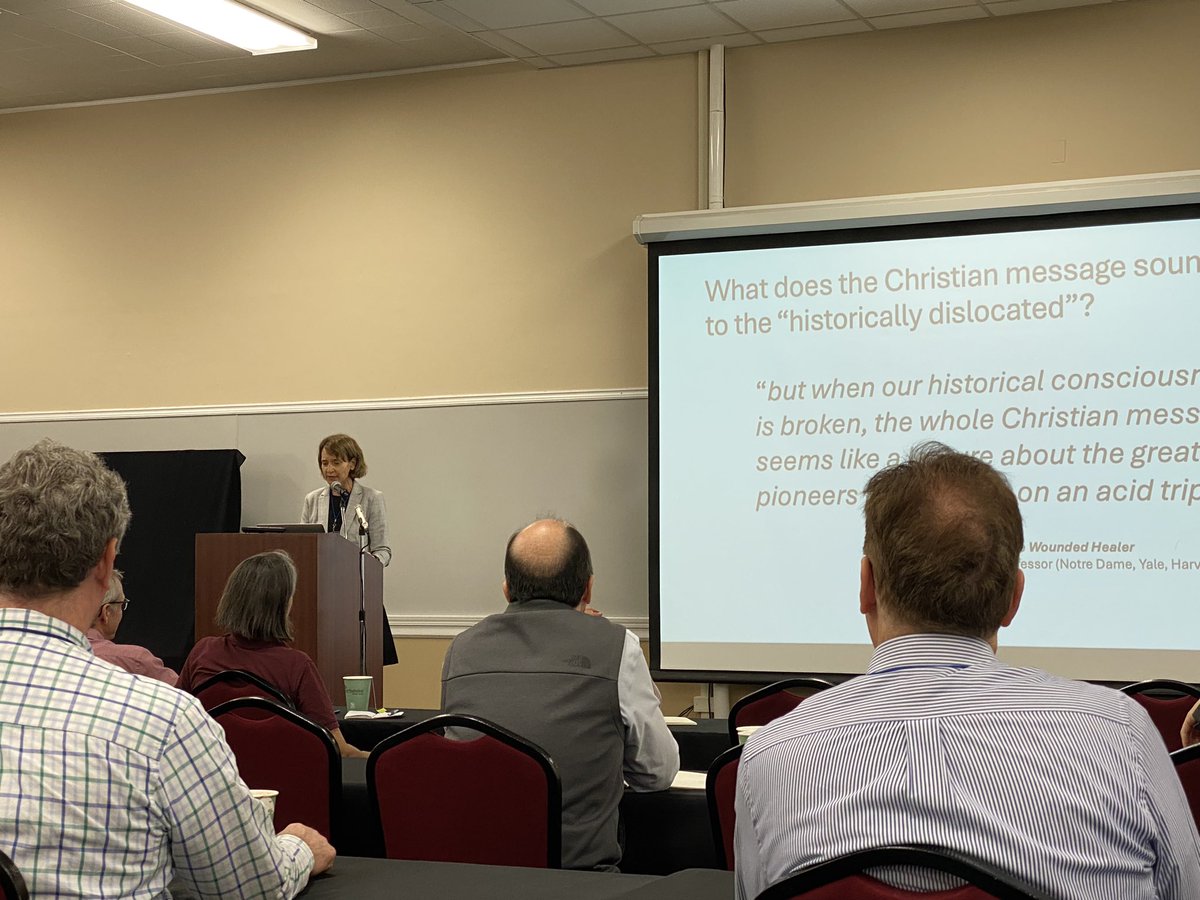 Dr. Suzanne Bohlson presenting the talk “Conversion Among the Educated; the Nature of Assent for the Modern Scientist”