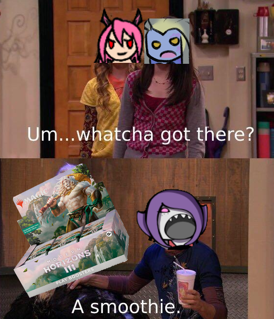 It happened again.
I'll be cracking Modern Horizon 3 packs tomorrow, my place, 6pm BST. Wish me luck please.