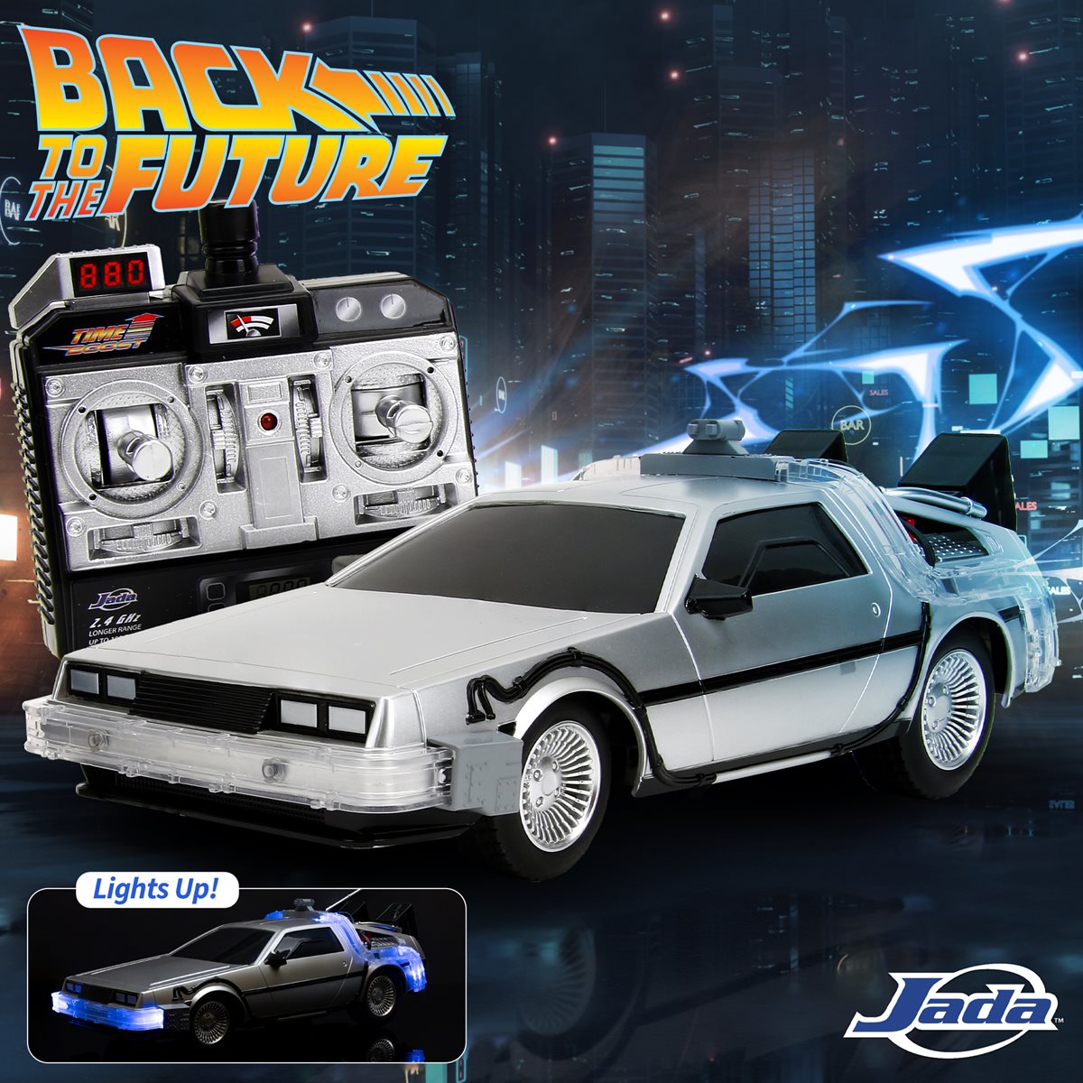 Available September 2024: Back to the Future Remote Control 1:16 scale DeLorean Time Machine BacktotheFuture.store/products/back-…