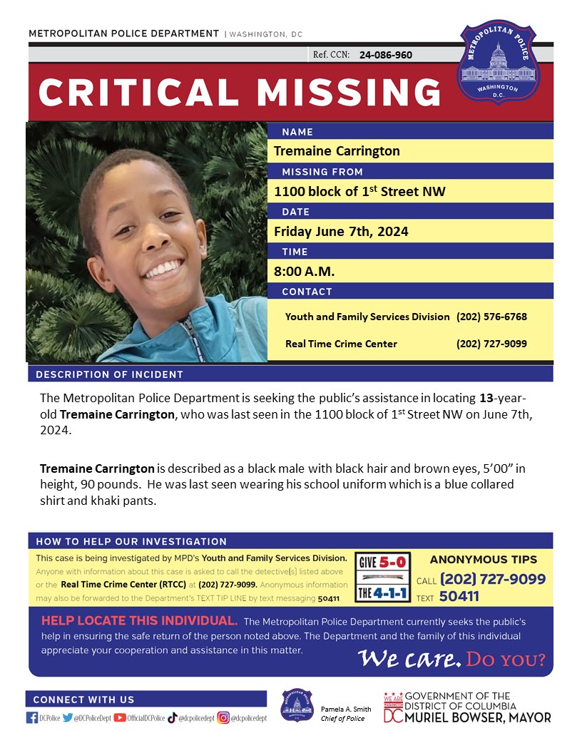 DC Police Department tweet media