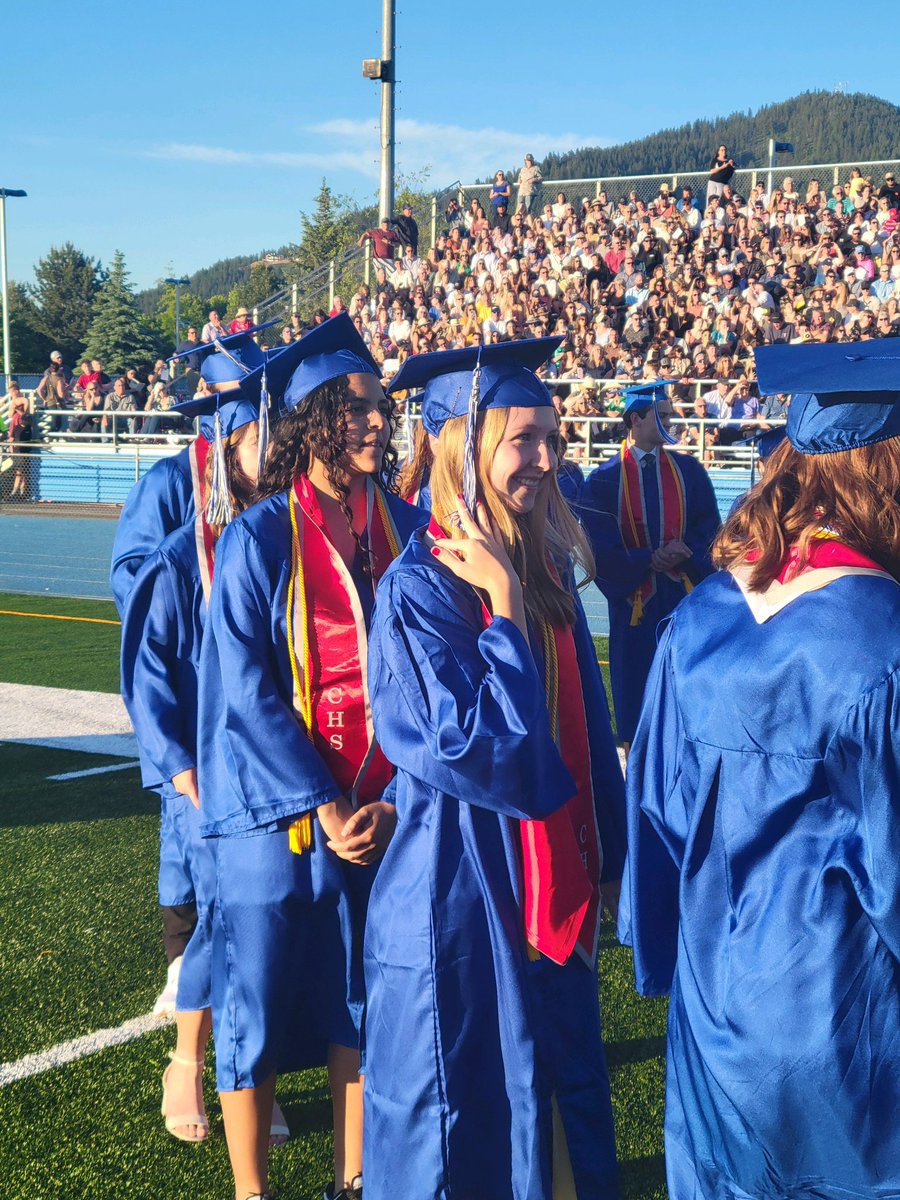 CdaSchools's tweet photo. Amazing night celebrating the 2024 Coeur d’Alene High School graduating class! Wishing all of our seniors the best in their future endeavors.     @CHS_Vikings_CDA  #Graduation2024 https://t.co/s2sGrnjg4O