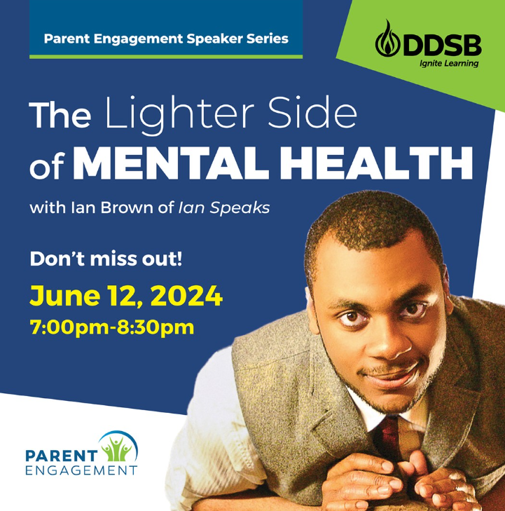 Join Ian Brown for The Lighter Side of Mental Health.

Brown will share helpful information on supporting your child’s mental health heading into summer and beyond.

Wednesday, June 12 📆

7 to 8:30 p.m. 🕖

More information and registration details: bit.ly/454mvu0
