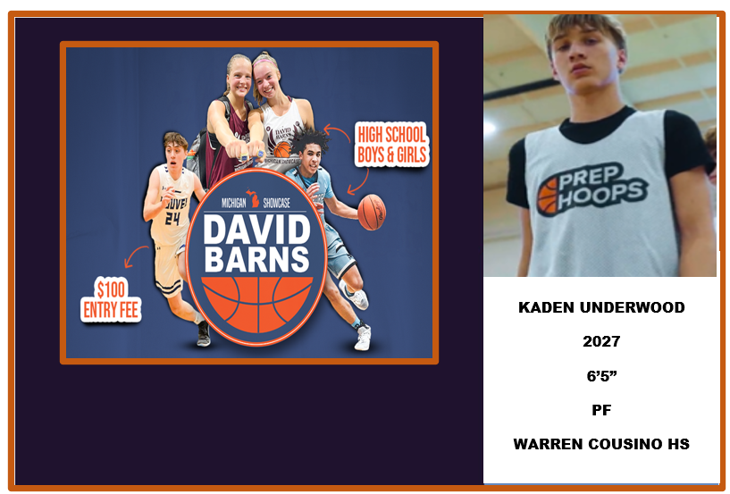 Strongbball's tweet photo. Excited to welcome 6'5" Caden Underwood from the Michigan Goonies and Warren Cousino HS.  Been hearing great things around the circuit about this young man.  He will challenge for the MOP at the showcase. HURRY 7 DAYS LEFT TO ENTER. @MichiganGoonies @PrepHoopsMI @kunderwood2027_ https://t.co/WLE80wBpwO