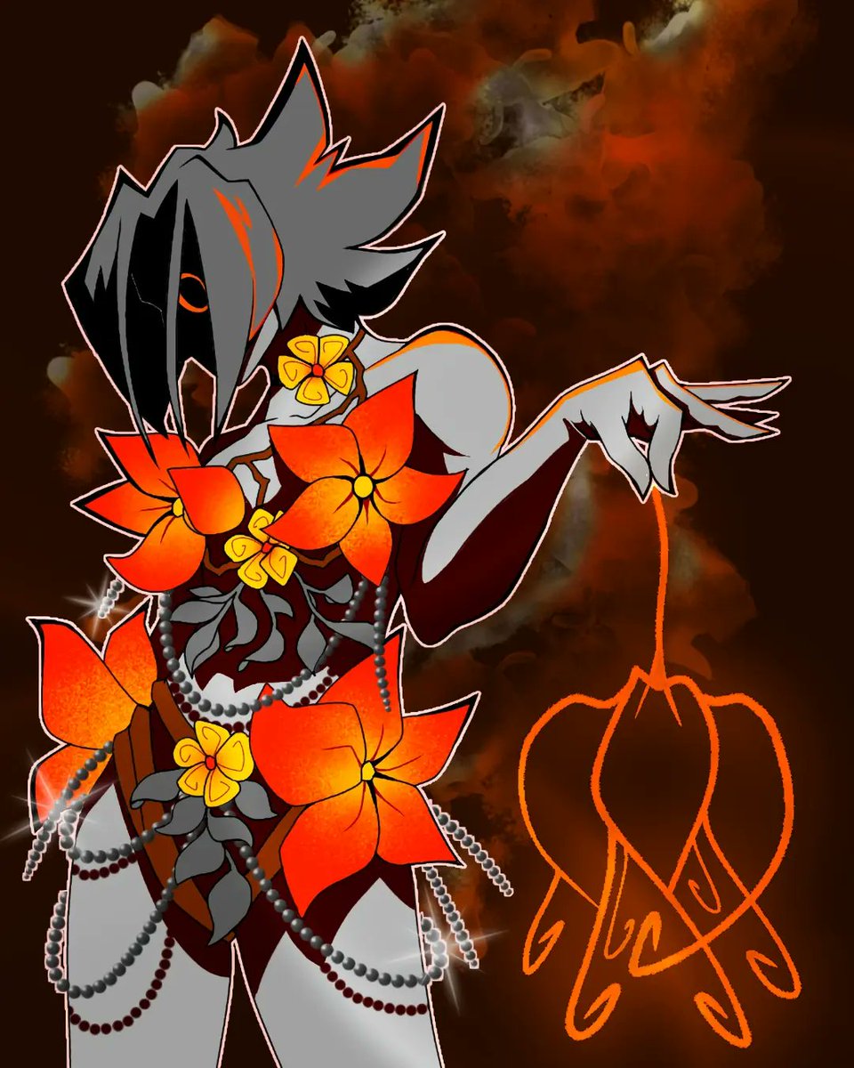 This is a new OC of mine, originally saw them in a dream and I decided to expand more on their design.

Their name is Neverending. They are basically some personification of a concept. Will definitely be making more Neverending art.

#art #OC #dream