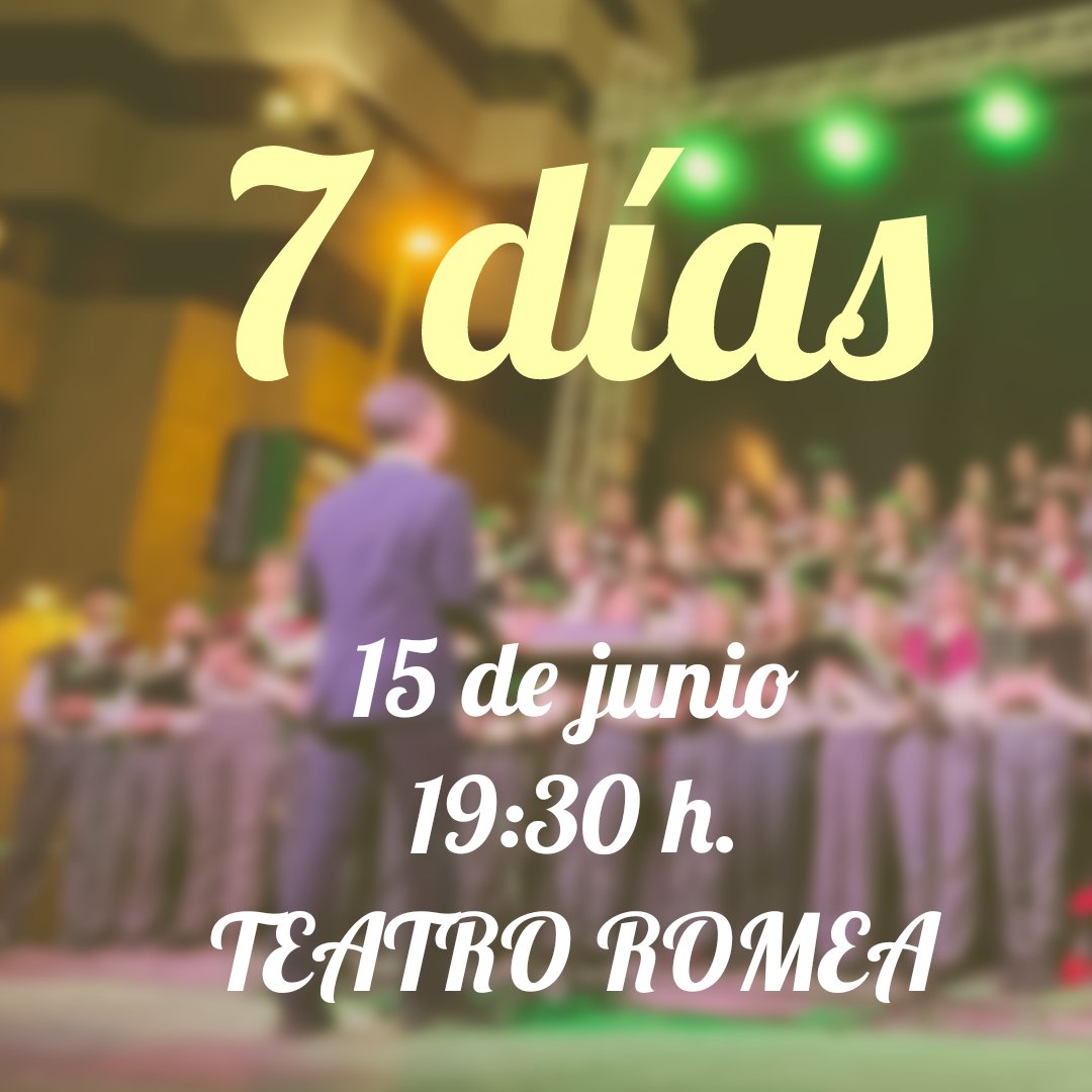 ¡La cuenta atrás ha comenzado! En solo 7 días, la Coral San Buenaventura nos deleitará con su concierto tan esperado. 🎵 Será una velada solidaria inolvidable, llena de armonías y emociones. Ven a disfrutar de una experiencia musical única que te llegará al alma. ¡Te esperamos!