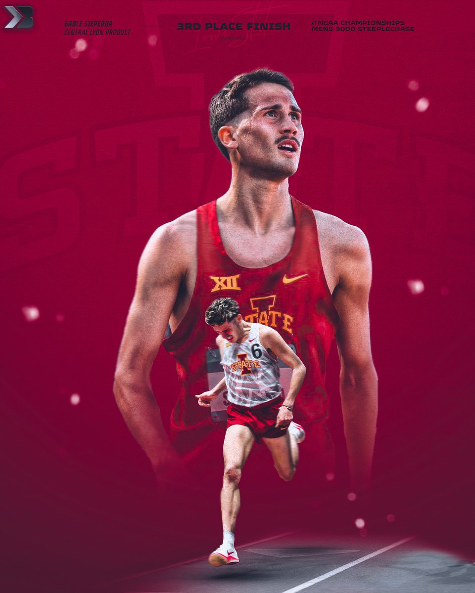 𝑪𝒆𝒏𝒕𝒓𝒂𝒍 𝑳𝒚𝒐𝒏 𝑷𝒓𝒐𝒅𝒖𝒄𝒕

Gable Sieperda from Central Lyon Places 3rd at NCAA Championships in Men’s 3000 Steeplechase, Congrats Gable!