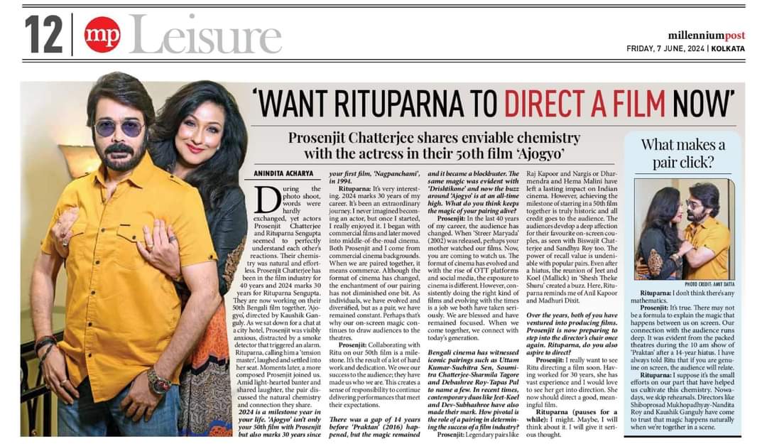 TeamPCFollowers's tweet photo. @prosenjitbumba @RituparnaSpeaks @SurinderFilms @KGunedited
Courtesy : #Cinescope & #mpLeisure https://t.co/HBjf0KlFuM