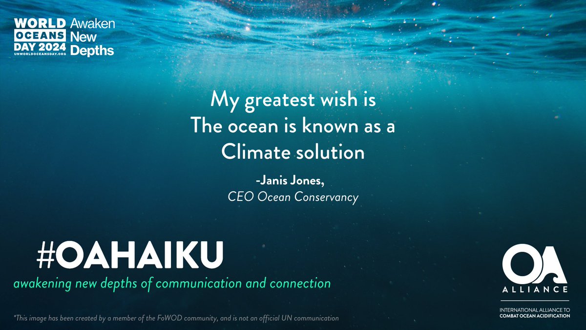 InVeritas_Jones's tweet photo. I was thrilled to participate in the @OA_Alliance #OAHaiku campaign. #WorldoceansDay is a great moment to reflect on the ocean's many contributions to life on earth. Make a gift to support @OurOcean today! https://t.co/0VFp4jpuME https://t.co/AgJf0dvDPE
