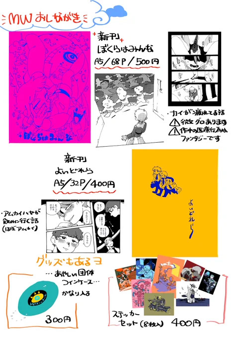6/16のサイドKOBEのおしながきです!
1バンチ12のサークルMWにてお待ちしております!! 
