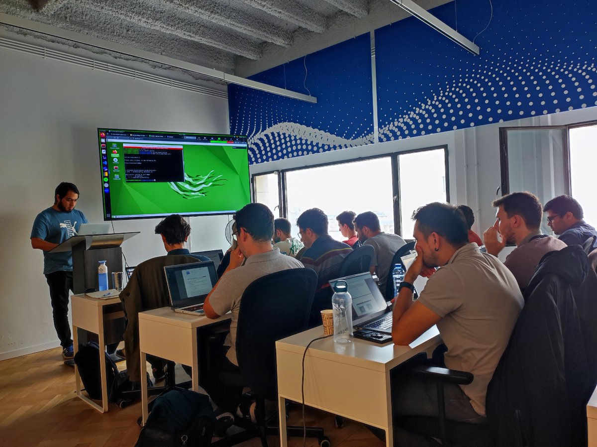 On the final day of the #summer #school for #software #engineering in #robotics, participants had the chance to hear about the opportunities and challenges in designing #robot #swarms from researchers at <a href="/IRIDIA_ULB/">IRIDIA, ULB</a>: @MarcoDorigo_ULB,<a href="/mbirattari/">Mauro Birattari</a>, <a href="/Ken_n7/">Ken</a> ,<a href="/darko_bozinoski/">Darko Bozhinoski</a>.