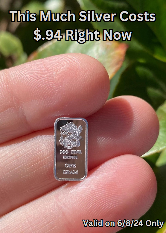 The True Value of $Silver = 🌜

Look how cheap it is today! 

No Excuses. #SilverSqueeze