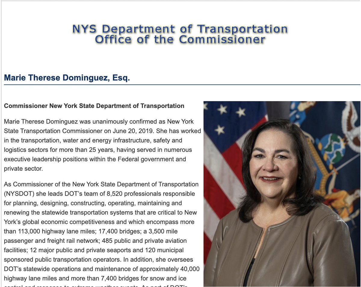 Alex Morano (@ammorano) on Twitter photo Let the state DOT Commissioner know that she must follow the law, no matter what the Governor says:
Call: (518) 457-4422
Email: Marietherese.dominguez@dot.ny.gov
<a href="/MarieThereseNY/">Marie Therese Dominguez</a> You are not above the law. Let the state DOT Commissioner know that she must follow the law, no matter what the Governor says:
Call: (518) 457-4422
Email: Marietherese.dominguez@dot.ny.gov
<a href="/MarieThereseNY/">Marie Therese Dominguez</a> You are not above the law.