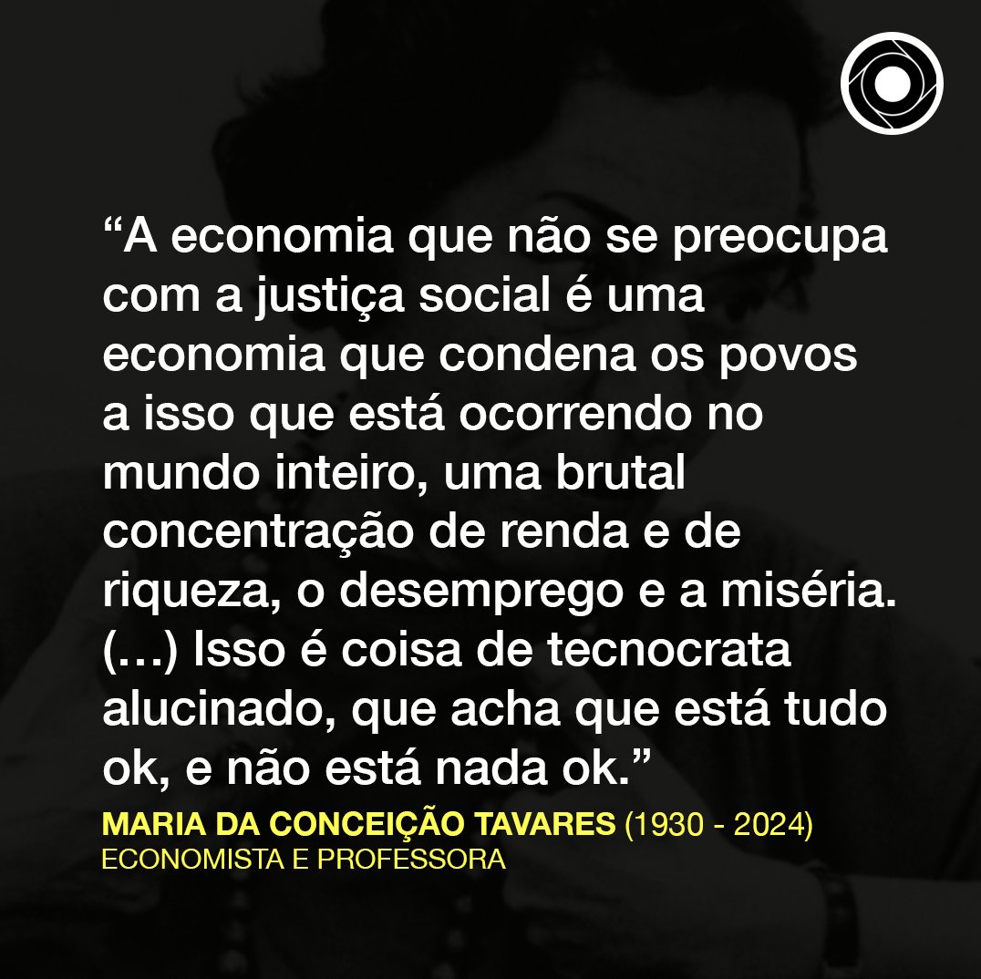 comculturaearte's tweet photo. Maria da Conceição Tavares (1930 - 2024) https://t.co/b0uf4lVszq