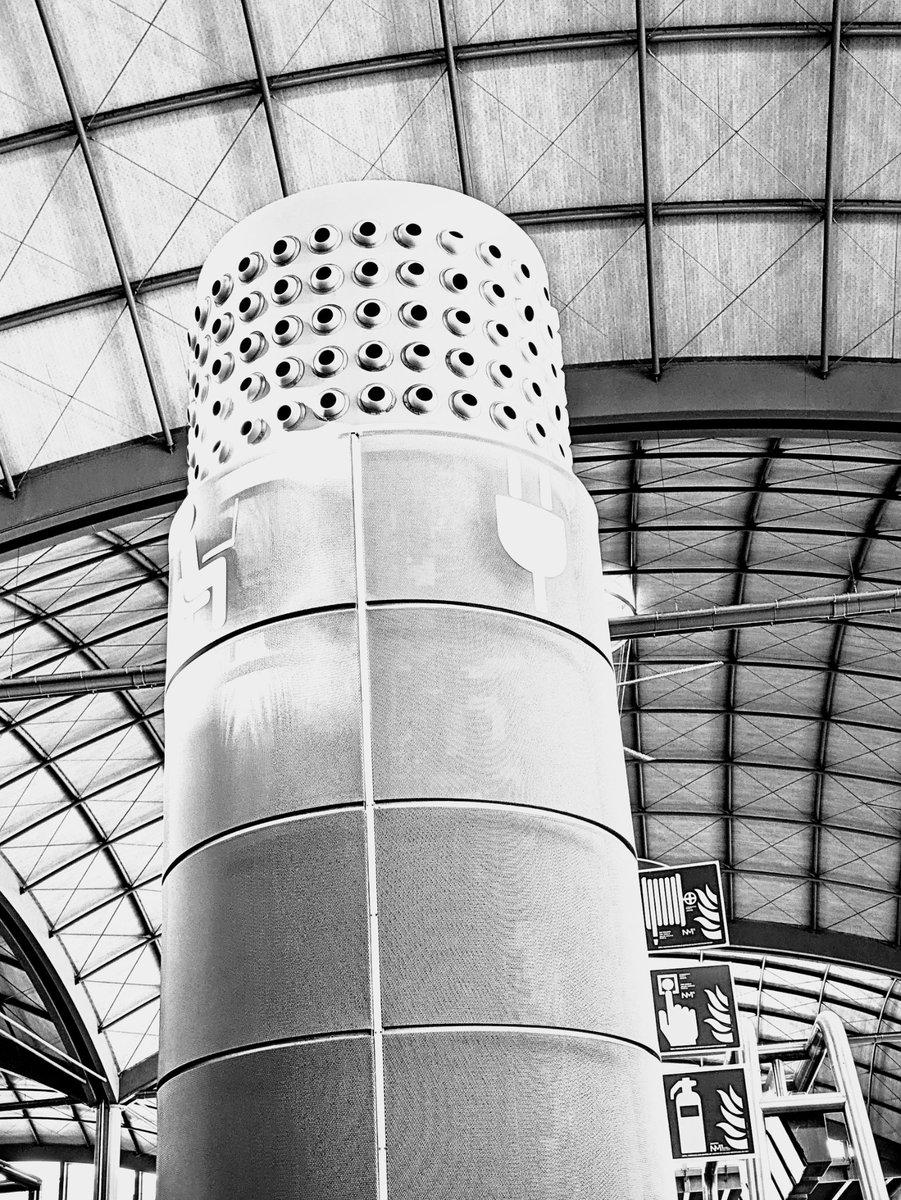 Behold the many eyed CCTV camera entity of Alicante airport.